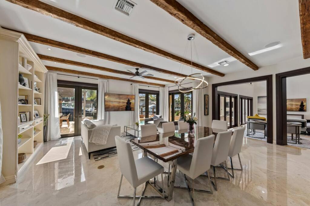 Tropical Waterfront 7 Bedroom House In Seven Isles Fort Lauderdale