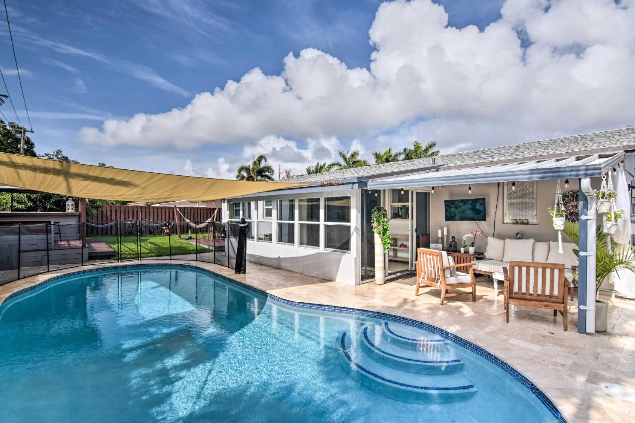 Tropical With Outdoor Oasis 2 Mi To Fort Lauderdale