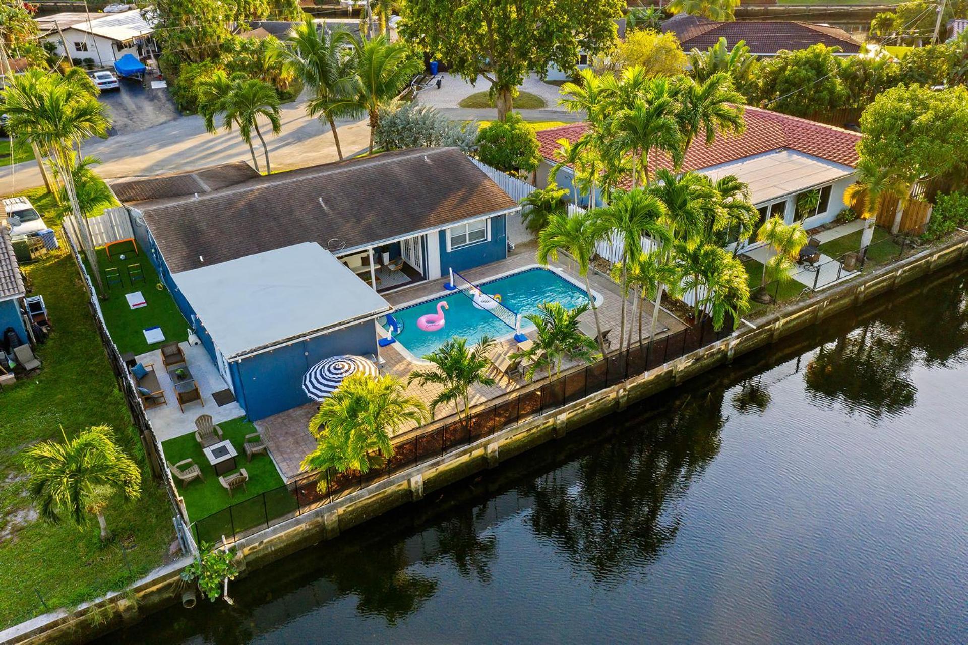 Holiday home Peaceful 5br -waterway Views Private Heated Pool Fort Lauderdale