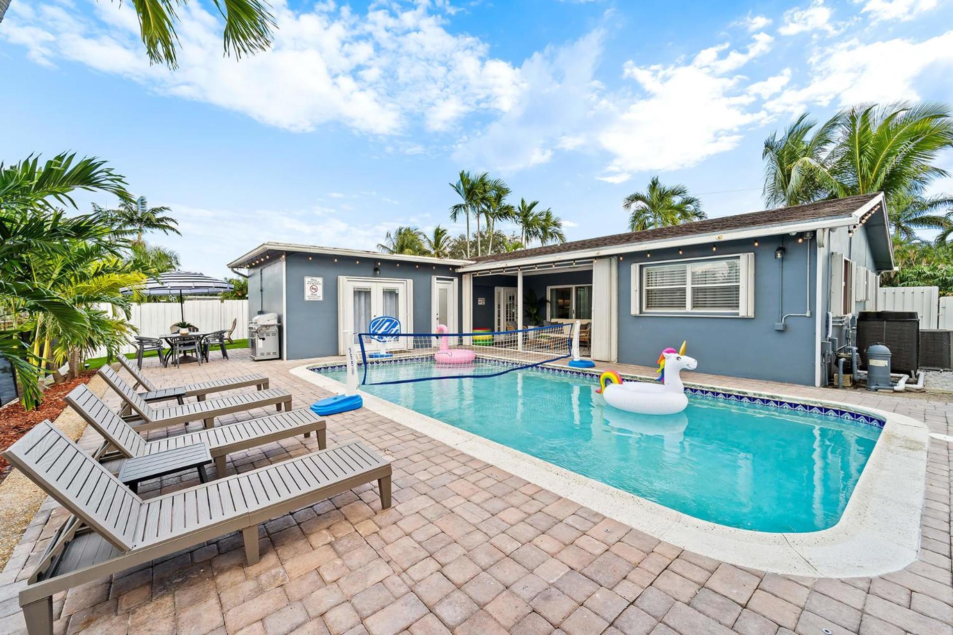 Peaceful 5br -waterway Views Private Heated Pool * Fort Lauderdale