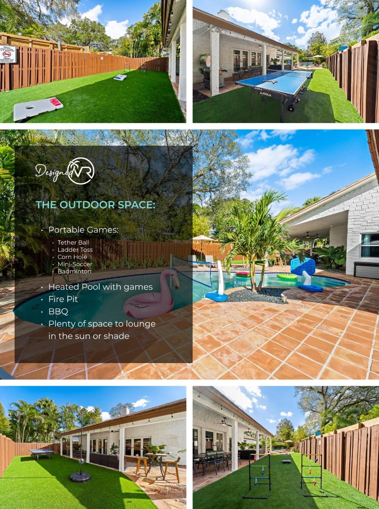 Peaceful 5br -waterway Views Private Heated Pool Holiday home Fort Lauderdale