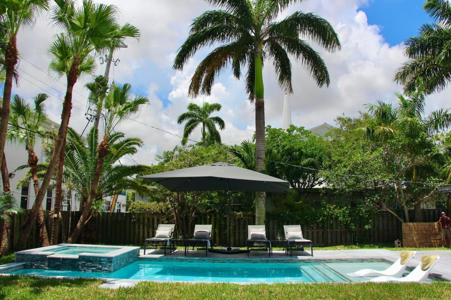 Villa Fox Private Resort-heated Pool, Spa-downtown&beach Fort Lauderdale