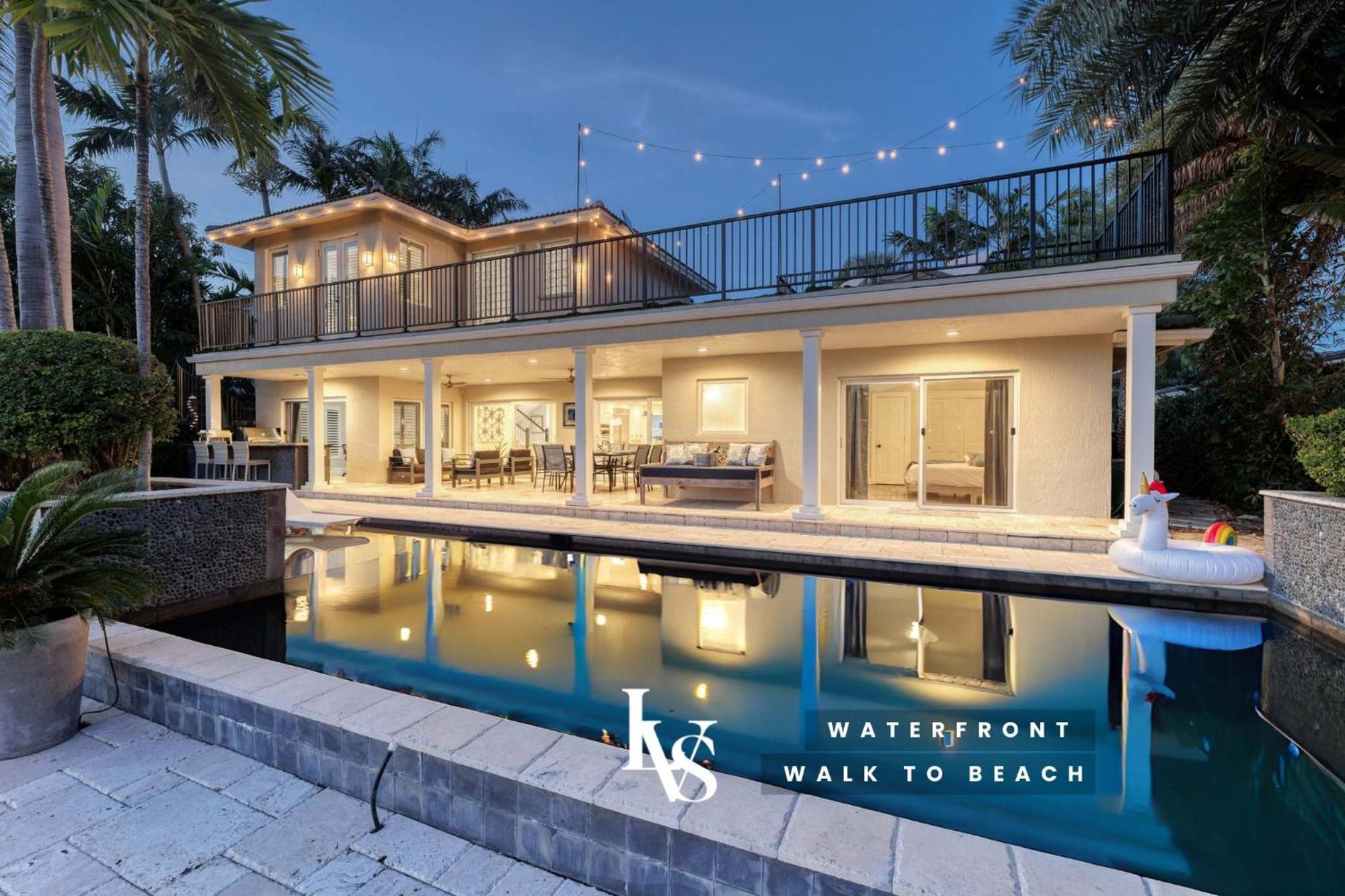 New Royal 80ft Waterfront Wlk2beach Hotpool Kitchenbbq *