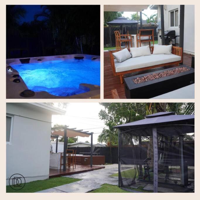 Escape & Enjoy W/ Jacuzzi + Patio, Fire Pit, Gym * Fort Lauderdale
