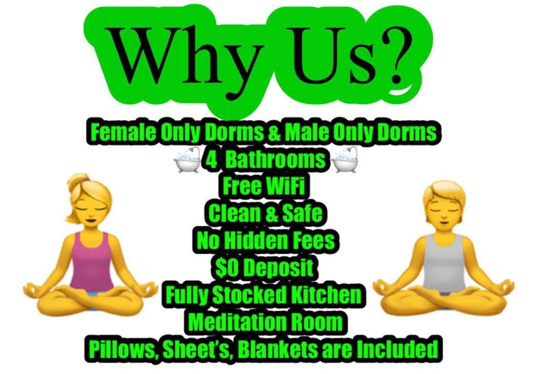 Zen - All Female Dorms - All Men Dorms - Free Wifi - Parking - Coffee Long Term Welcome Hostel *